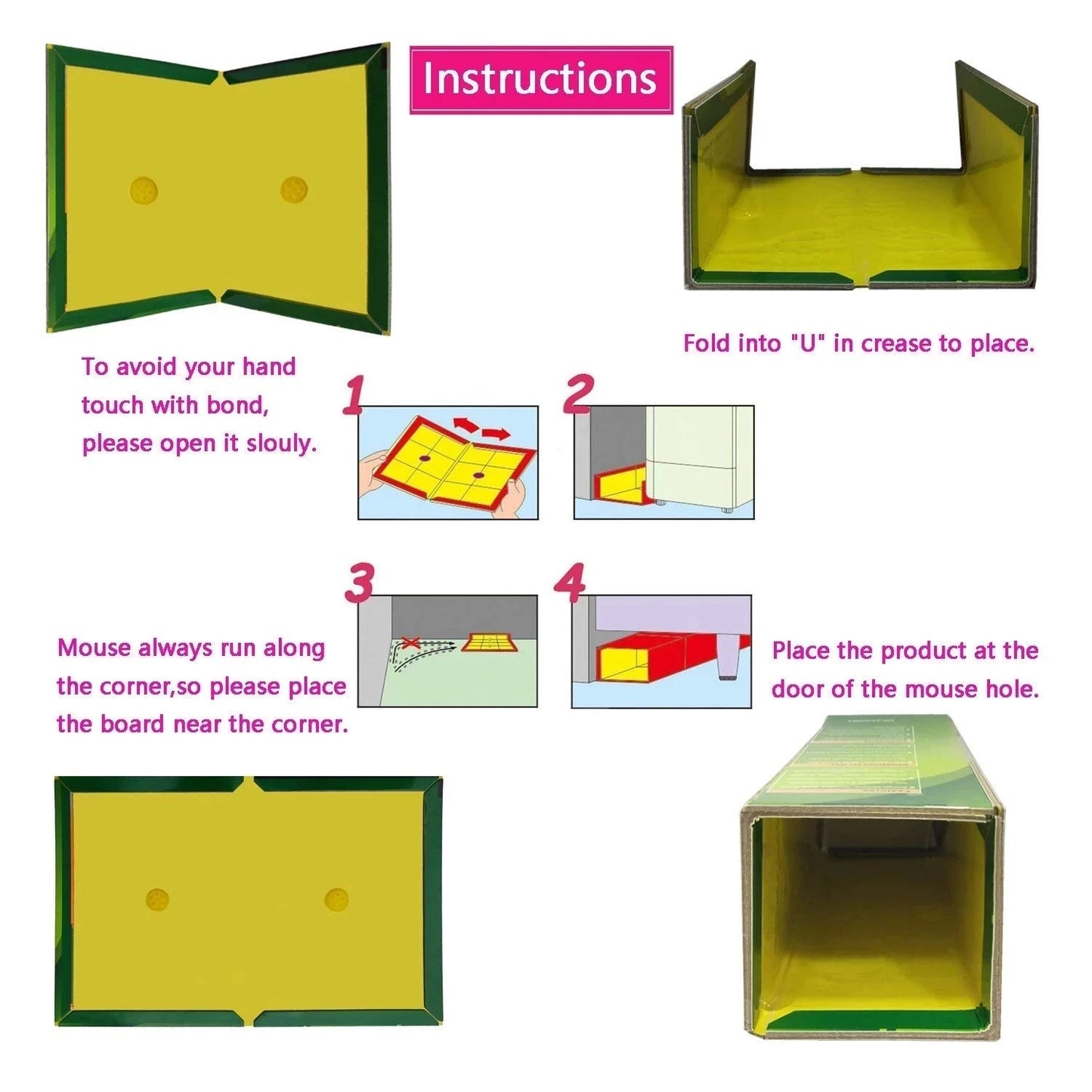 3-15pcs Mouse Board Sticky Mice Glue Trap High Effective Rodent Rat Bugs Catcher Pest Control Reject Non-toxic Eco-Friendly - The Nex Store