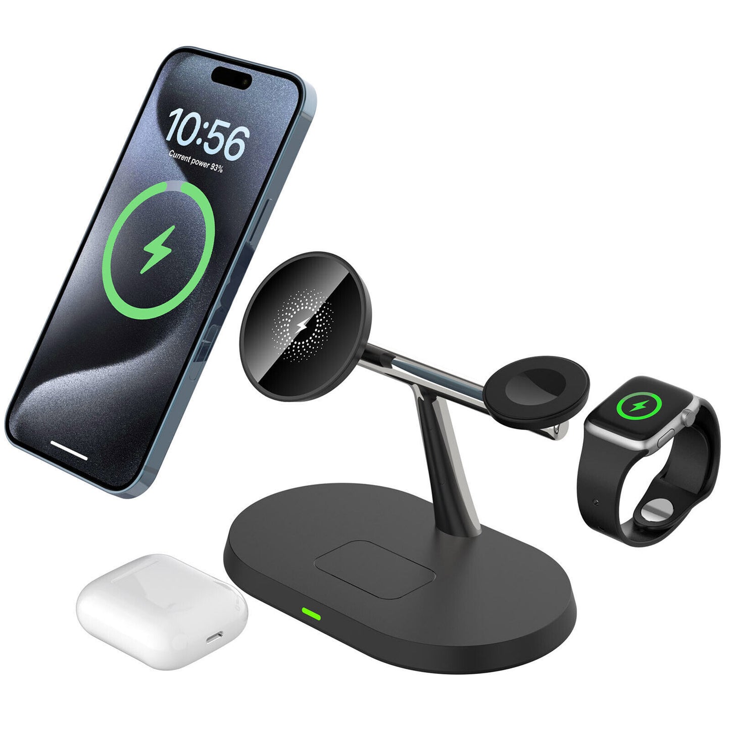 3in1 Magnetic Wireless Charger Stand For IWatch AirPod 15 14 13 16 - The Nex Store