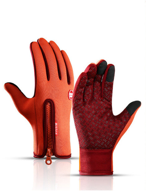Winter Gloves Touch Screen Riding Motorcycle Sliding Waterproof Sports Gloves With Fleece - The Nex Store