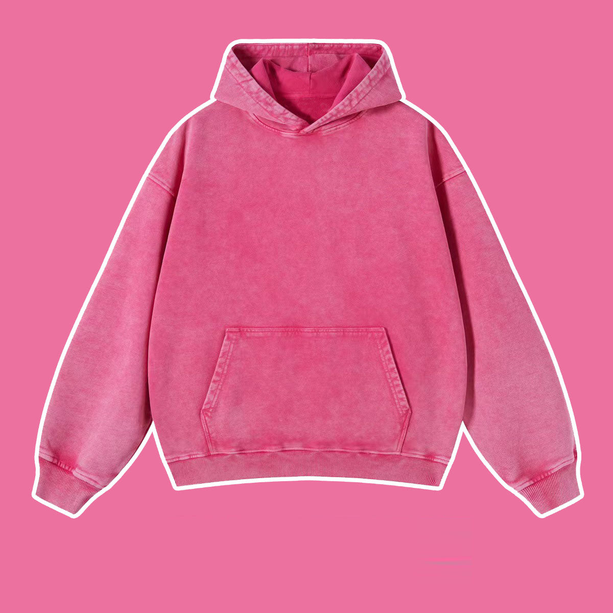 Vintage batik distressed washed trendy brand pullover hoodie loose fitting unisex - The Nex Store