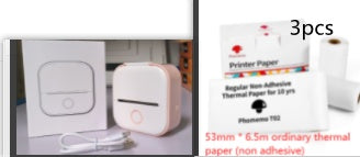 Portable Mini Thermal Label Printer Home Photo Printer Student Wrong Question Printer Bluetooth-compatible Mini Label Printer Price Tag - The Nex Store