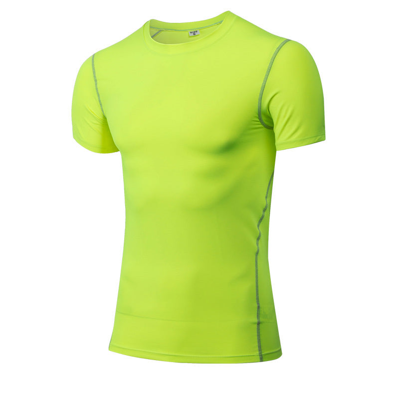 Solid color quick-drying bottoming short sleeve - The Nex Store