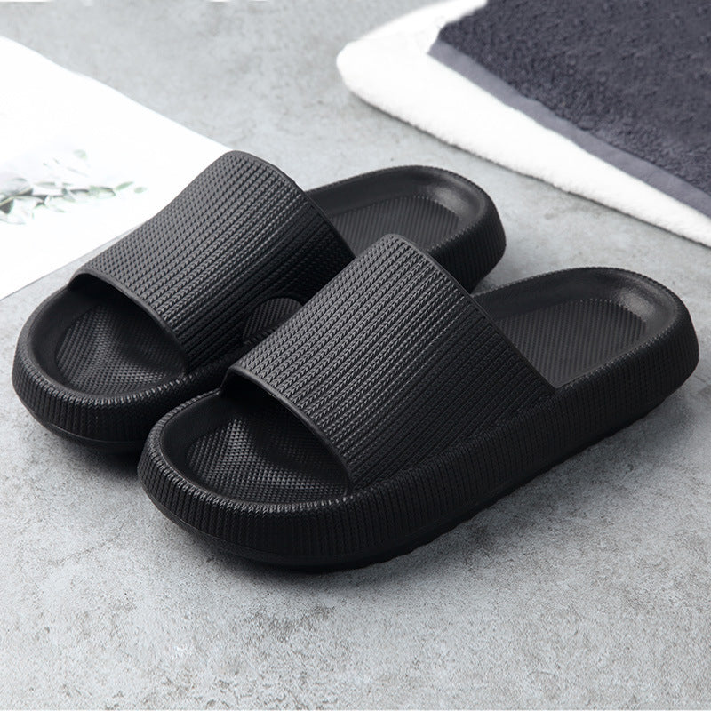 Soft Home Couple Slippers Cozy Indoor Warm Anti-Skid Lightweight Shoes - The Nex Store