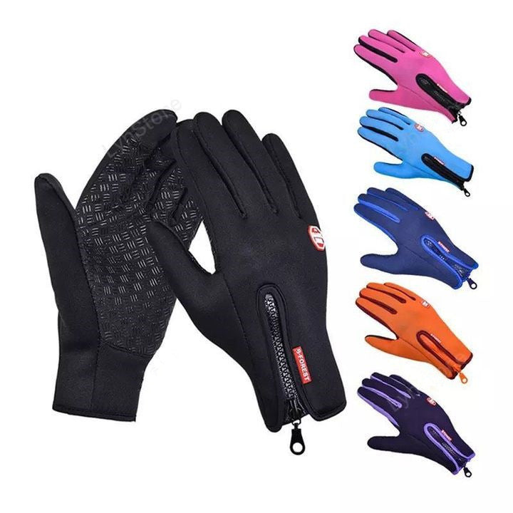 Winter Gloves Touch Screen Riding Motorcycle Sliding Waterproof Sports Gloves With Fleece - The Nex Store