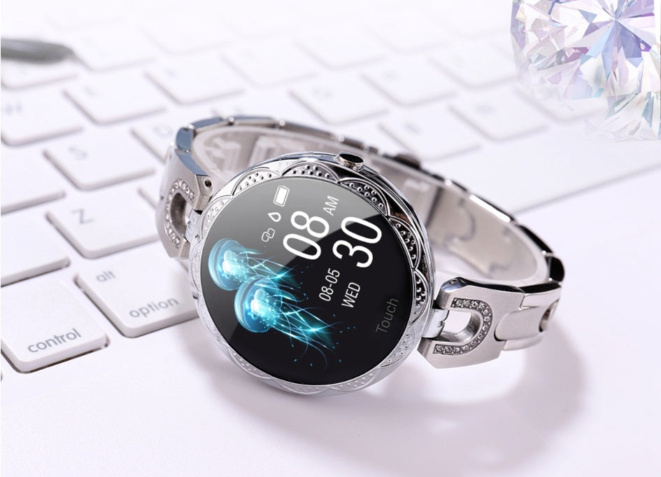 Fashion Women's Smart Watch Waterproof Wearable Device Heart Rate Monitor Sports Smartwatch for Women Ladies - The Nex Store