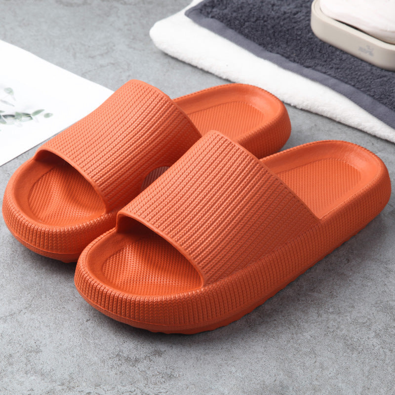 Soft Home Couple Slippers Cozy Indoor Warm Anti-Skid Lightweight Shoes