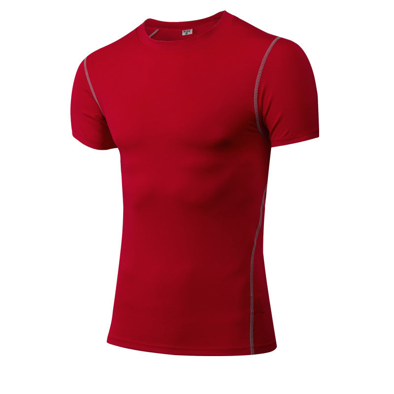 Solid color quick-drying bottoming short sleeve - The Nex Store
