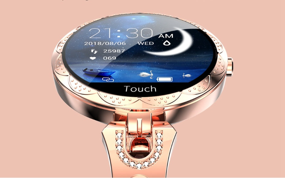 Fashion Women's Smart Watch Waterproof Wearable Device Heart Rate Monitor Sports Smartwatch for Women Ladies - The Nex Store