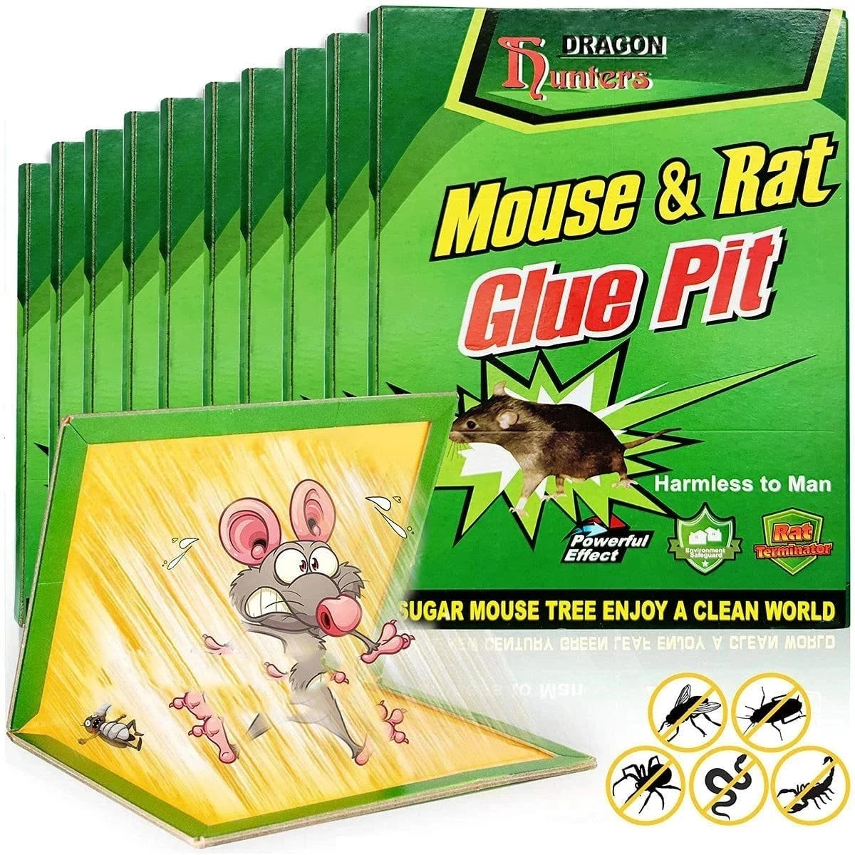 3-15pcs Mouse Board Sticky Mice Glue Trap High Effective Rodent Rat Bugs Catcher Pest Control Reject Non-toxic Eco-Friendly - The Nex Store