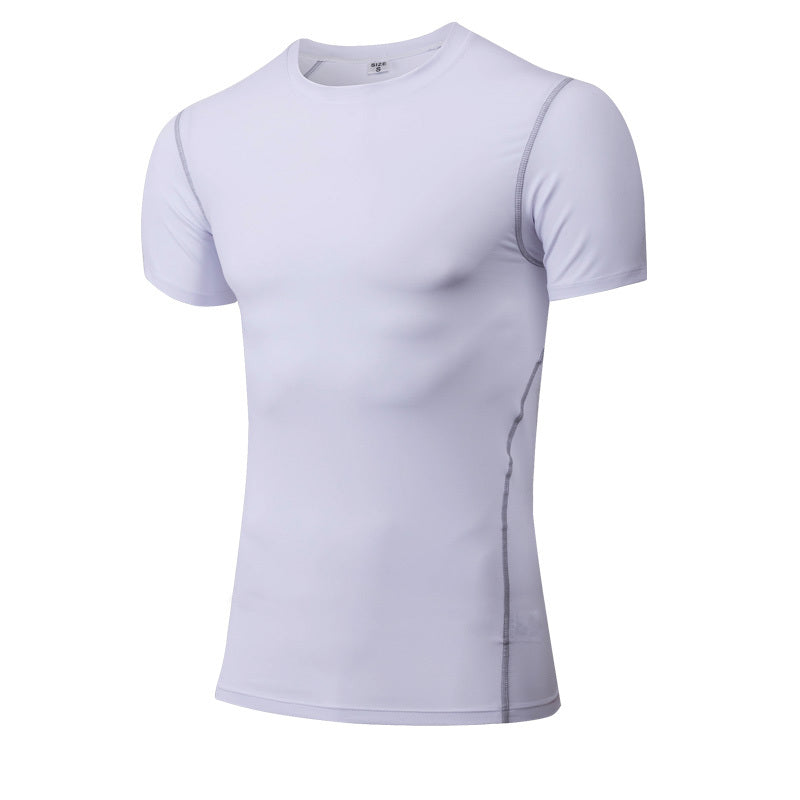 Solid color quick-drying bottoming short sleeve - The Nex Store