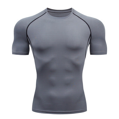 Solid color quick-drying bottoming short sleeve - The Nex Store