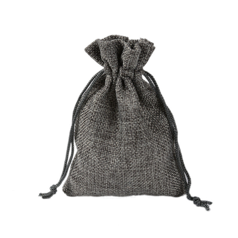Manufacturers Wholesale Drawstring Linen Bag Mini Rope Linen Jewelry Packaging Gift Bag Bundle Mouth Small Cloth Bag - The Nex Store