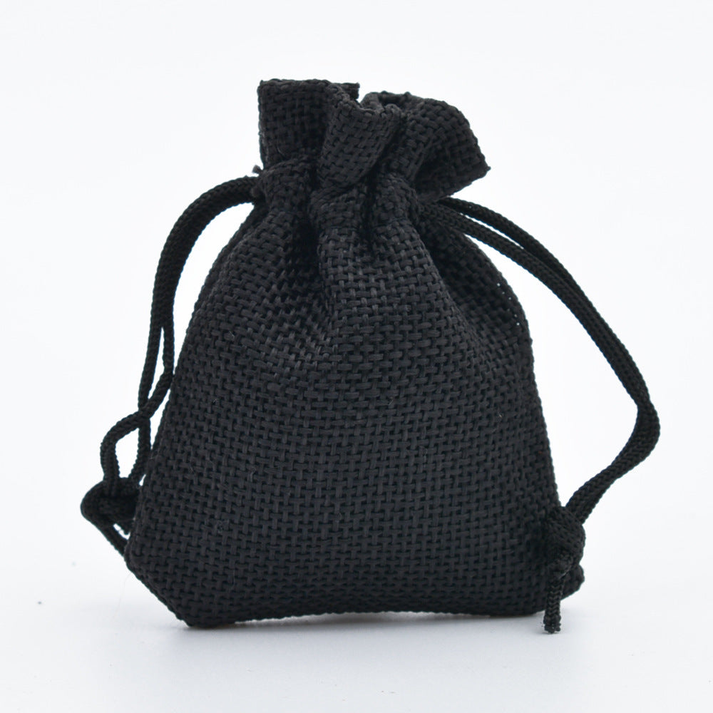 Manufacturers Wholesale Drawstring Linen Bag Mini Rope Linen Jewelry Packaging Gift Bag Bundle Mouth Small Cloth Bag - The Nex Store