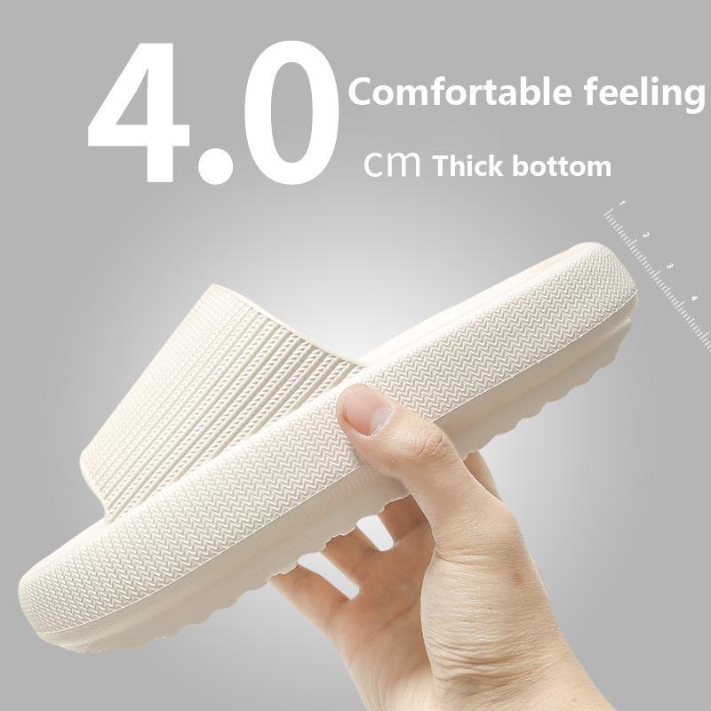 Soft Home Couple Slippers Cozy Indoor Warm Anti-Skid Lightweight Shoes - The Nex Store