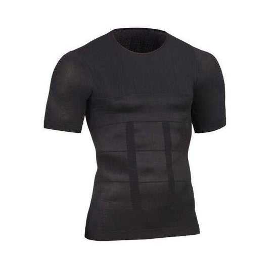 Male Chest Compression T-shirt Fitness Hero Belly Buster Slimming - The Nex Store
