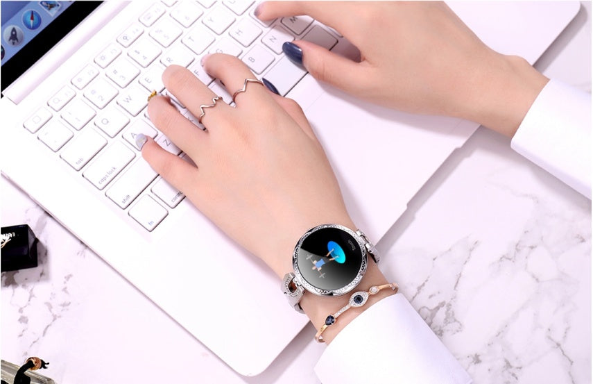 Fashion Women's Smart Watch Waterproof Wearable Device Heart Rate Monitor Sports Smartwatch for Women Ladies - The Nex Store