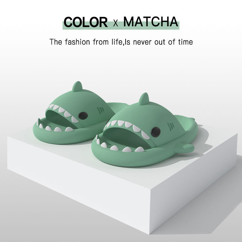 Adults Slippers Indoor Outdoor Funny Shark Cartoon