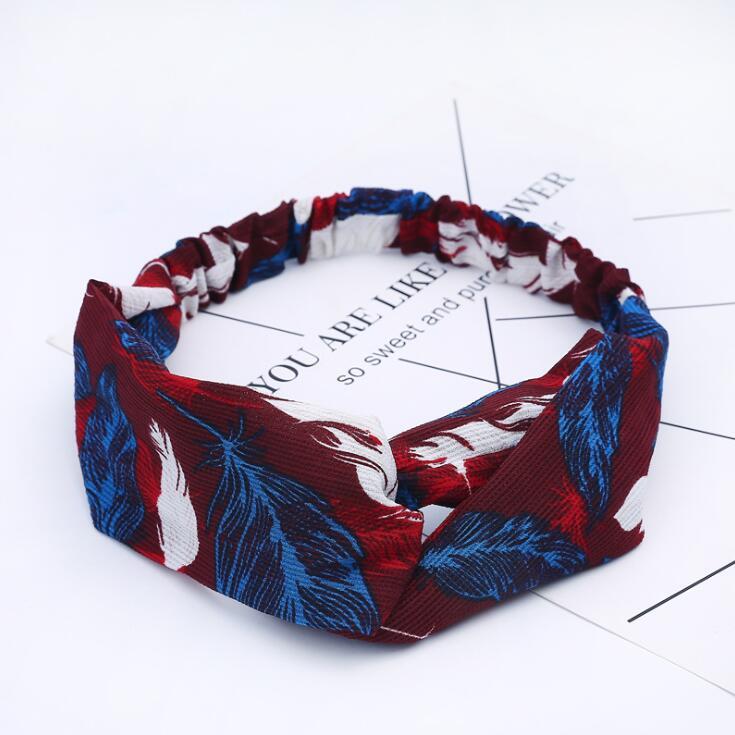 Women's Retro Style Printed Headband - The Nex Store