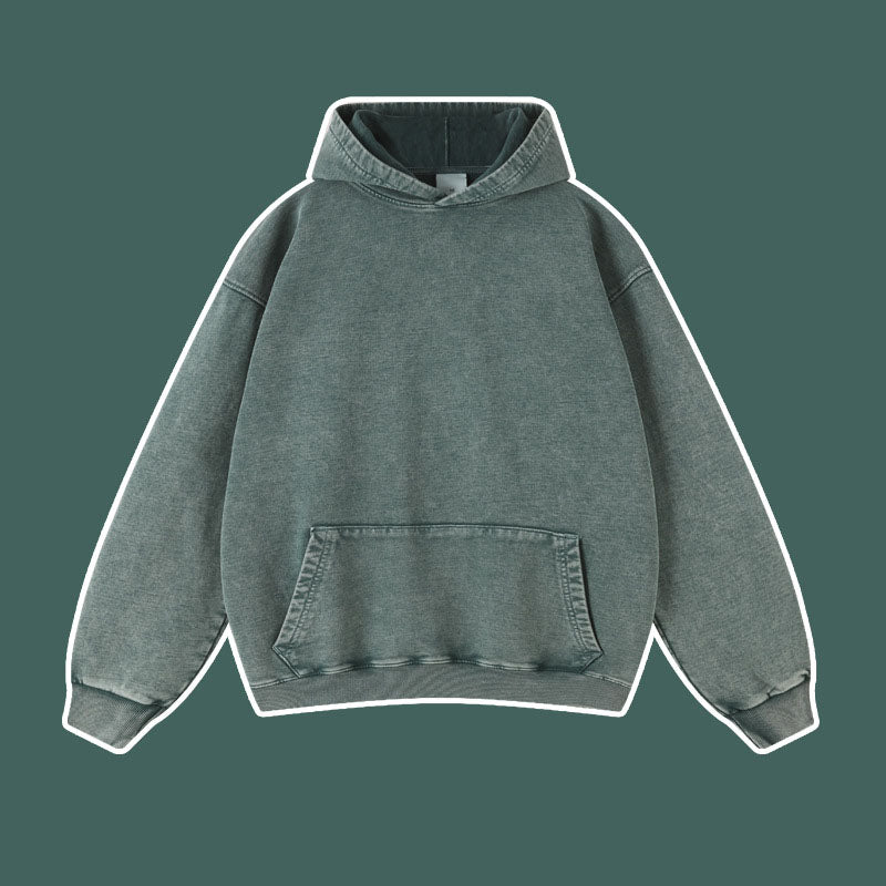 Vintage batik distressed washed trendy brand pullover hoodie loose fitting unisex - The Nex Store