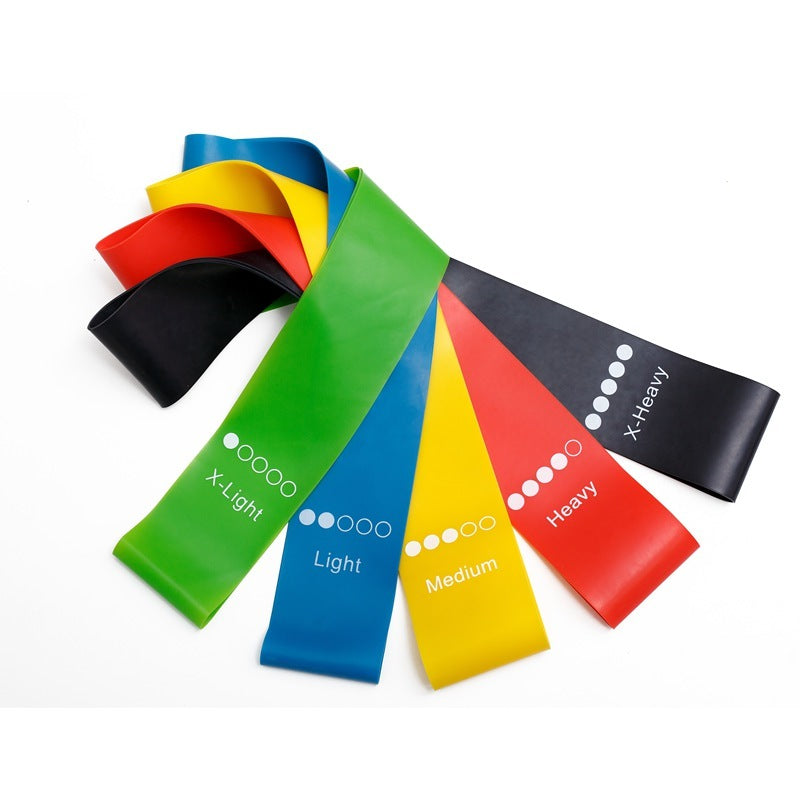 Yoga Resistance Rubber Bands Indoor Outdoor Fitness Equipment 0.35mm-1.1mm Pilates Sport Training Workout Elastic Bands - The Nex Store