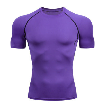 Solid color quick-drying bottoming short sleeve - The Nex Store