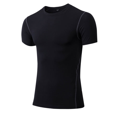 Solid color quick-drying bottoming short sleeve - The Nex Store