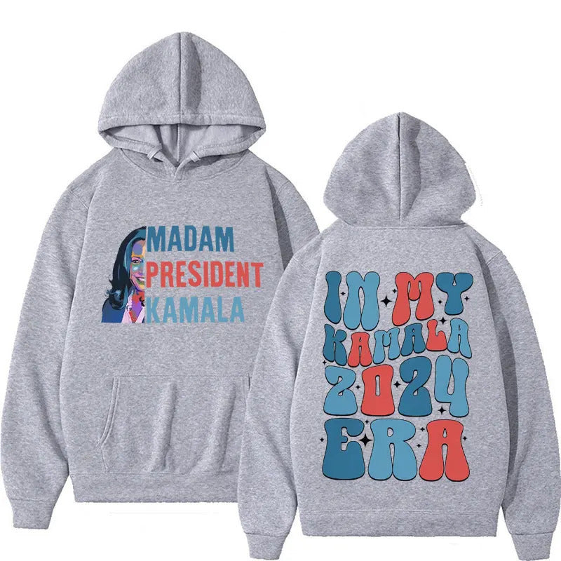 Madam President Kamala Harris Era Hoodie Men Hoodies - The Nex Store