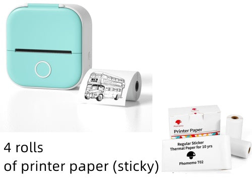 Portable Mini Thermal Label Printer Home Photo Printer Student Wrong Question Printer Bluetooth-compatible Mini Label Printer Price Tag - The Nex Store