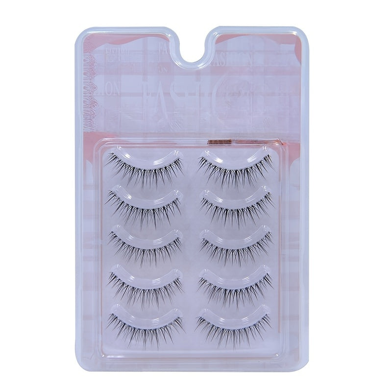 AB15 Hair Flu Thick False Eyelashes Comic Eye Very Thin Natural Stem Curl Feeling - The Nex Store