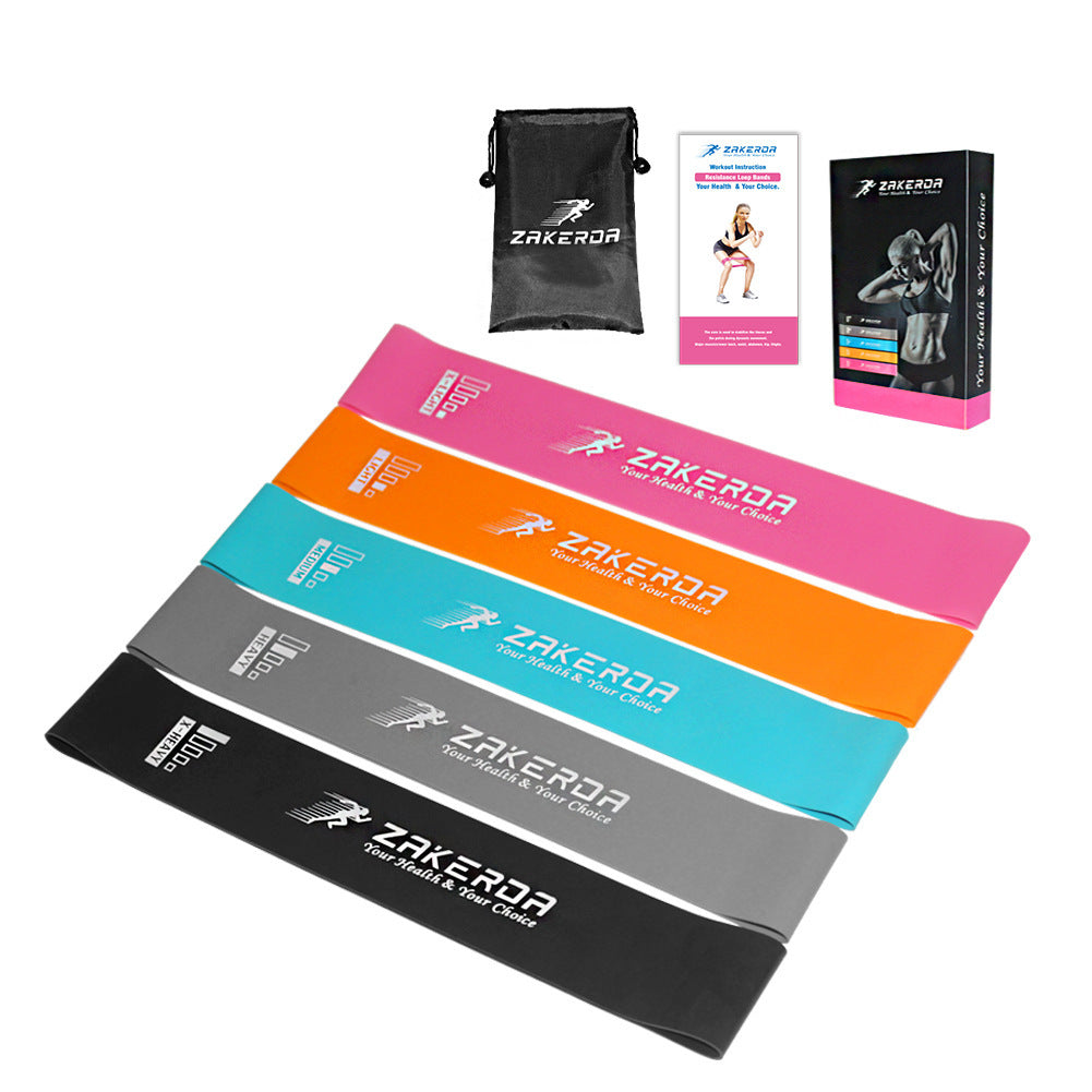 Yoga Resistance Rubber Bands Indoor Outdoor Fitness Equipment 0.35mm-1.1mm Pilates Sport Training Workout Elastic Bands - The Nex Store