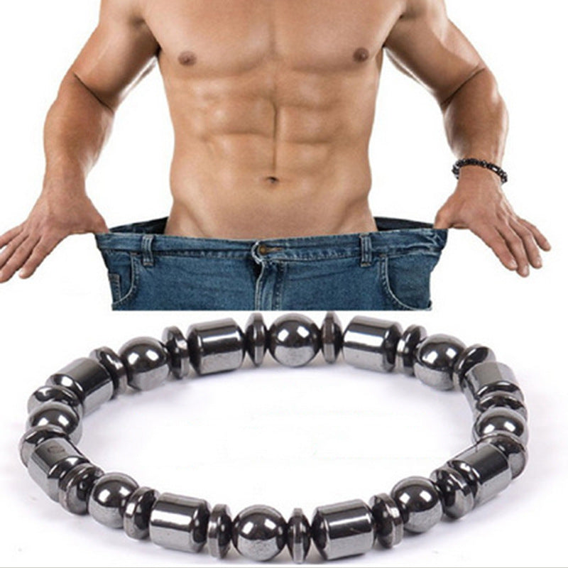 Weight Loss Magnet Bracelets For Women Men Pentagram Stone Magnetic Therapy Bracelets Pain Relief Slimming Health Jewelry - The Nex Store