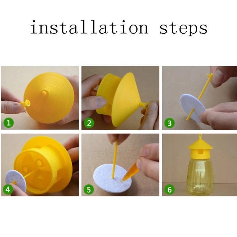 Fruit Fly Trap Killer Plastic Drosophila Trap Anti Fly Fruit Fly Killer Catcher Orchard Insect Trap Pest Control Products Drop - The Nex Store