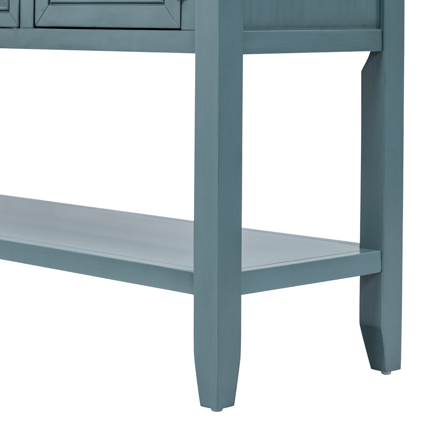 REXM Cambridge Series Spacious Storage Retro Console Desk with Four Small Drawers and Bottom Shelf - The Nex Store