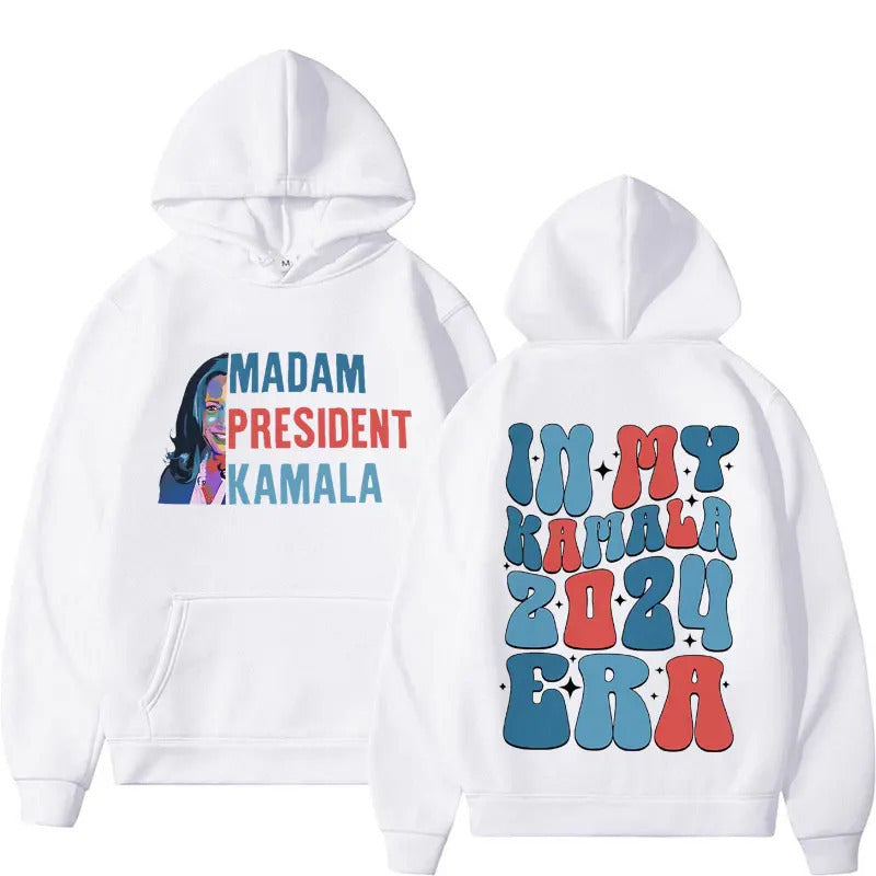 Madam President Kamala Harris Era Hoodie Men Hoodies - The Nex Store