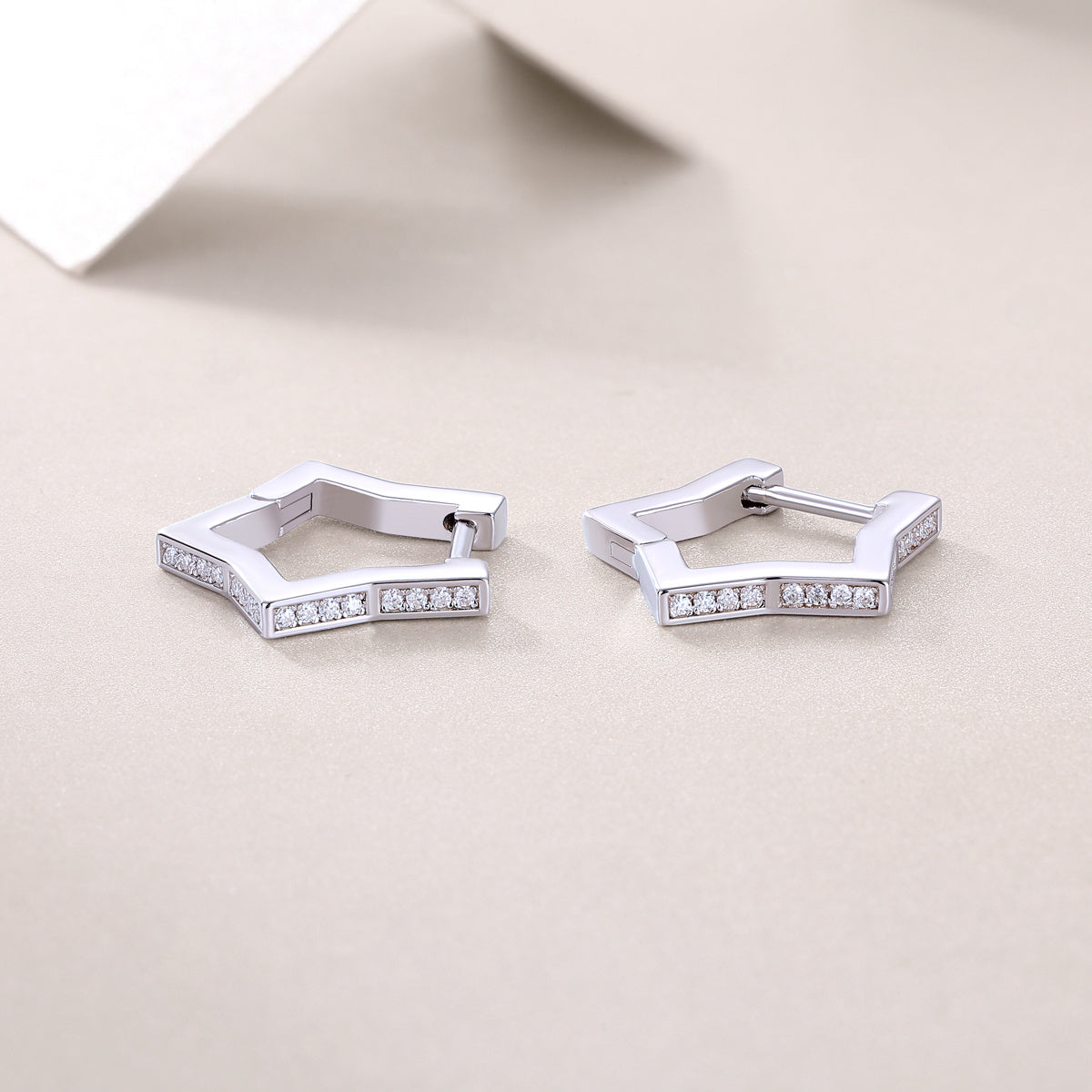 Galaxy Wandering Diamond Set Moissanite Silver Earrings Luxury Fashion Diamond Earrings Stud Earrings - The Nex Store