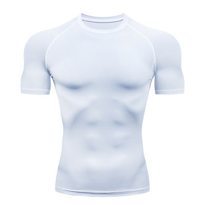 Solid color quick-drying bottoming short sleeve - The Nex Store