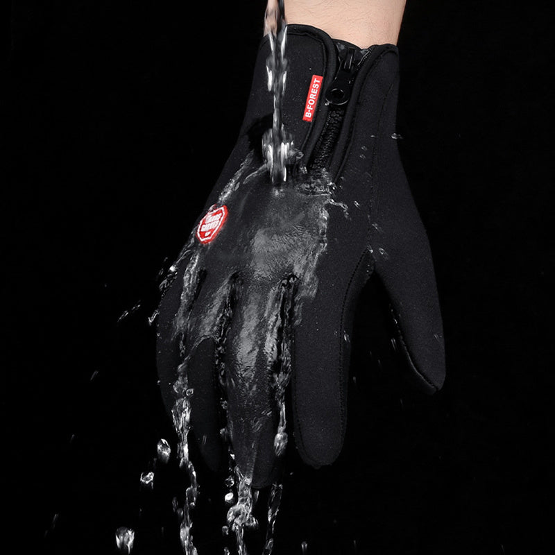 Winter Gloves Touch Screen Riding Motorcycle Sliding Waterproof Sports Gloves With Fleece - The Nex Store