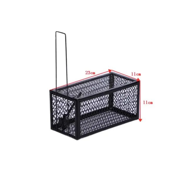 Self-locking Trap Catcher Mouse Rat Bait Mice Live Box Mice Trap Cage Household Mouse Catcher Animal Control Hamster Iron Cage - The Nex Store