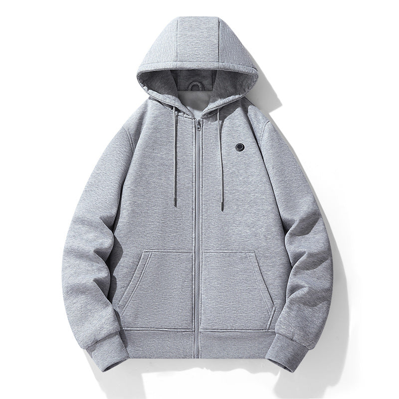 European and American zipper cardigan heating hoodie intelligent hooded five zone heating jacket outdoor warm electric clothing for men - The Nex Store