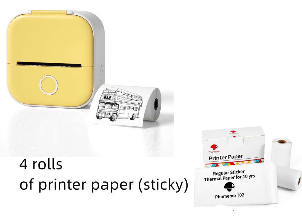 Portable Mini Thermal Label Printer Home Photo Printer Student Wrong Question Printer Bluetooth-compatible Mini Label Printer Price Tag - The Nex Store