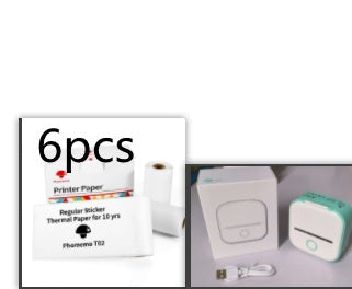 Portable Mini Thermal Label Printer Home Photo Printer Student Wrong Question Printer Bluetooth-compatible Mini Label Printer Price Tag - The Nex Store