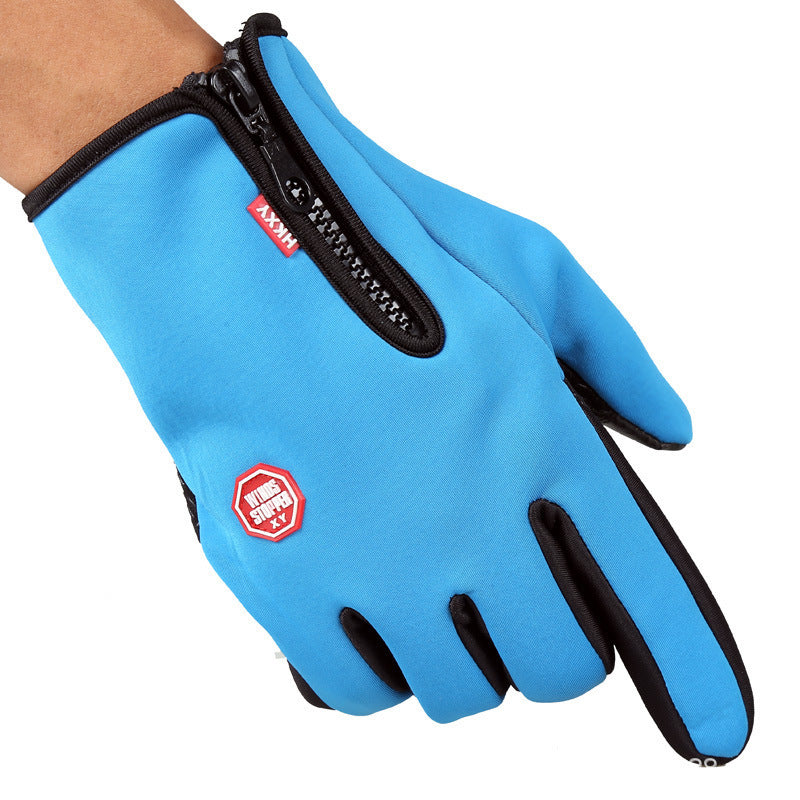 Full Finger Touch Screen Zipper Ski Gloves - The Nex Store