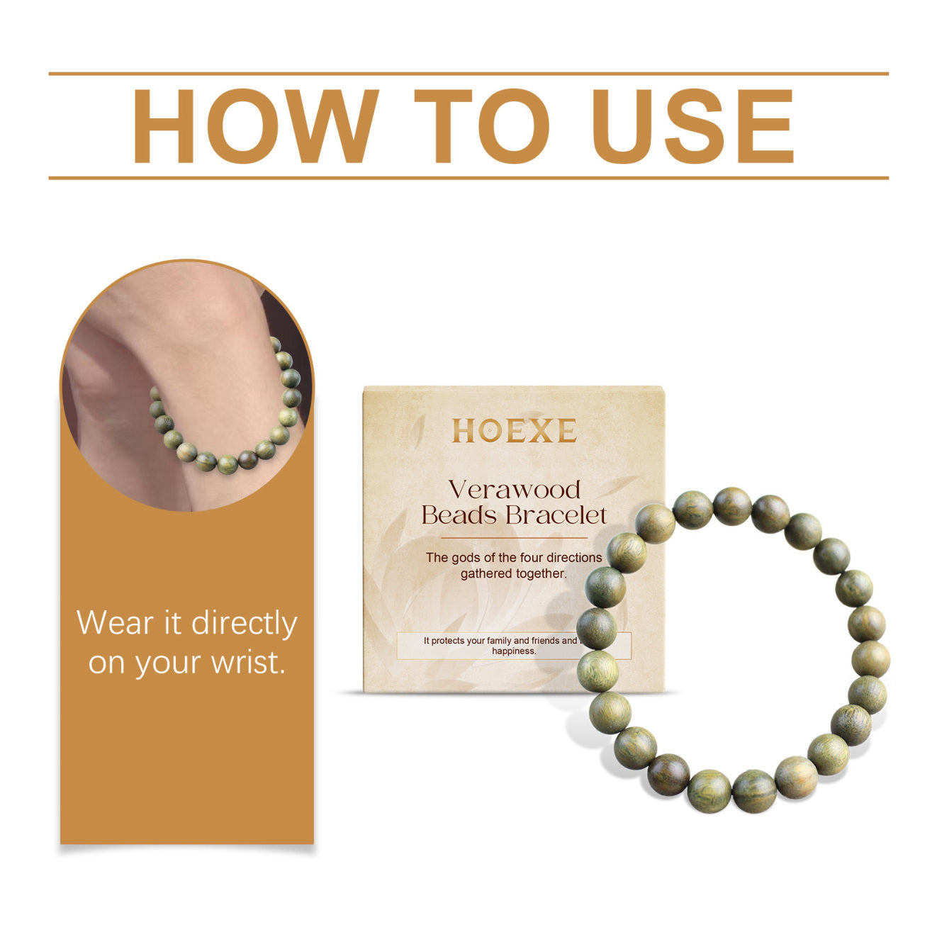 Hoexe Sandalwood Bracelet Is A Trendy Fashionable And Elegant Portable And Durable, Good-looking Niche Design Bracelet - The Nex Store