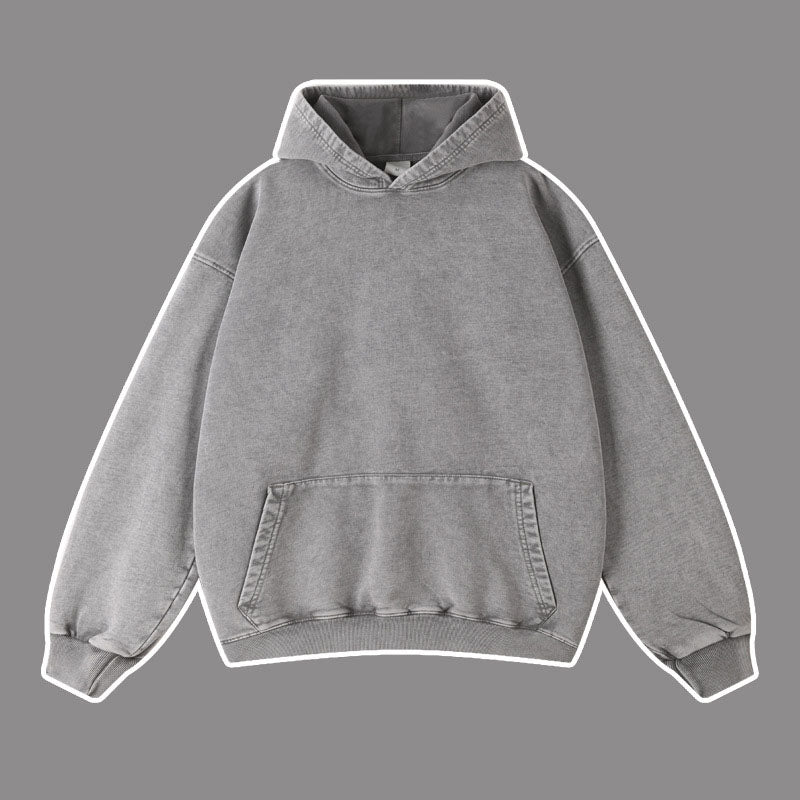 Vintage batik distressed washed trendy brand pullover hoodie loose fitting unisex - The Nex Store