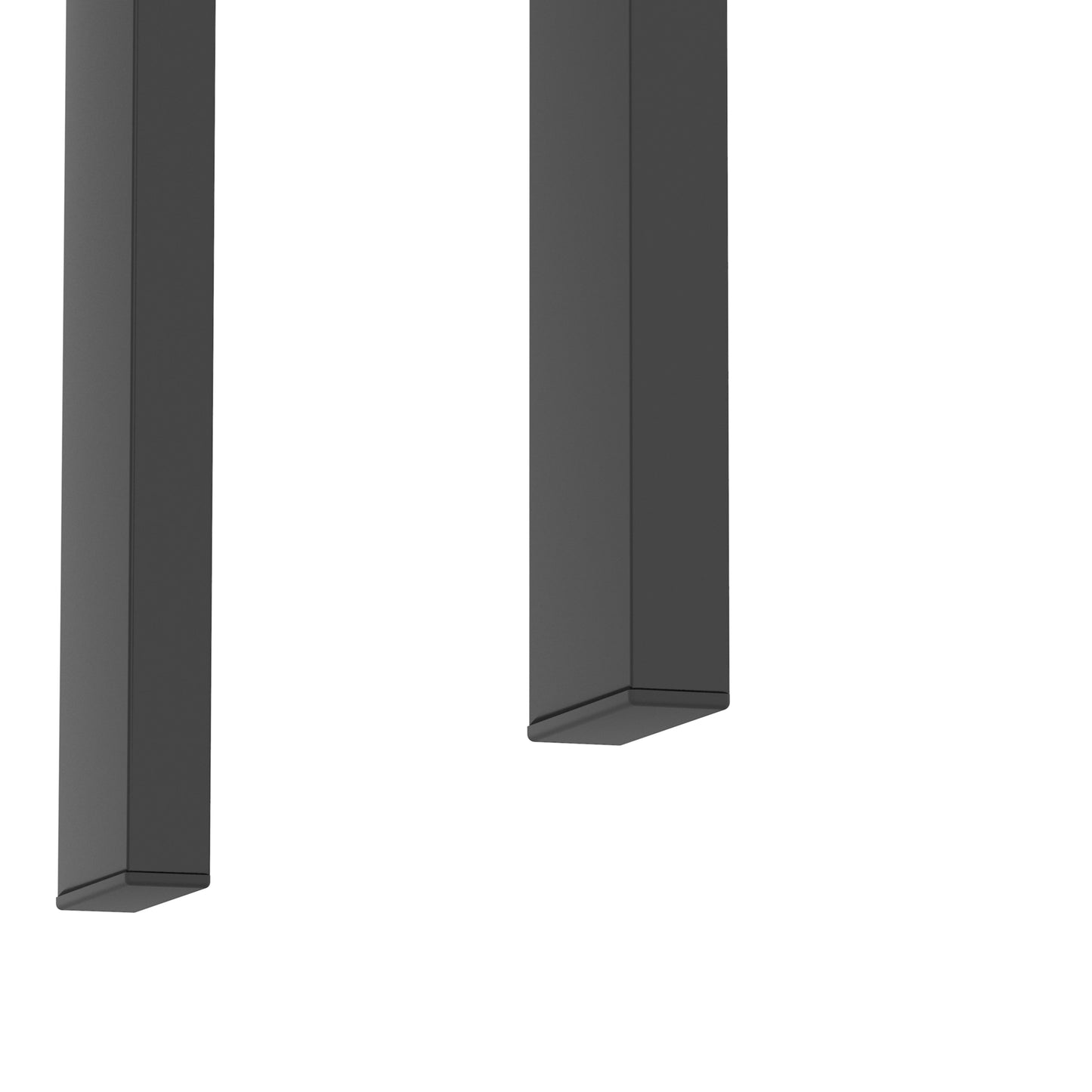 Set of 2, Modern Tempered Glass Tea Table Coffee Table End Table, Square Table for Living Room, Transparent/Black - The Nex Store