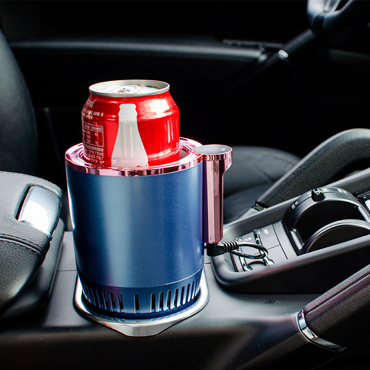 2 In1 Car Heating Cooling Cup 12V Smart Car Cup Holder Digital Temperature Display Drink Cup Warmer Cooler Mini Car Refrigerator - The Nex Store
