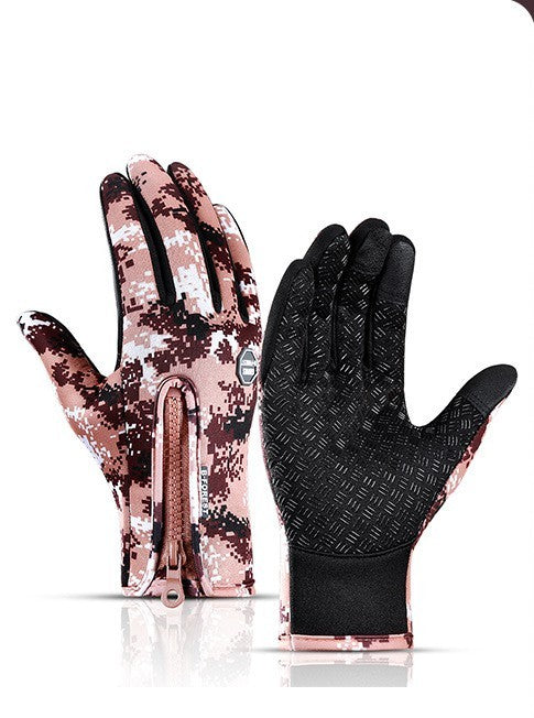 Winter Gloves Touch Screen Riding Motorcycle Sliding Waterproof Sports Gloves With Fleece - The Nex Store
