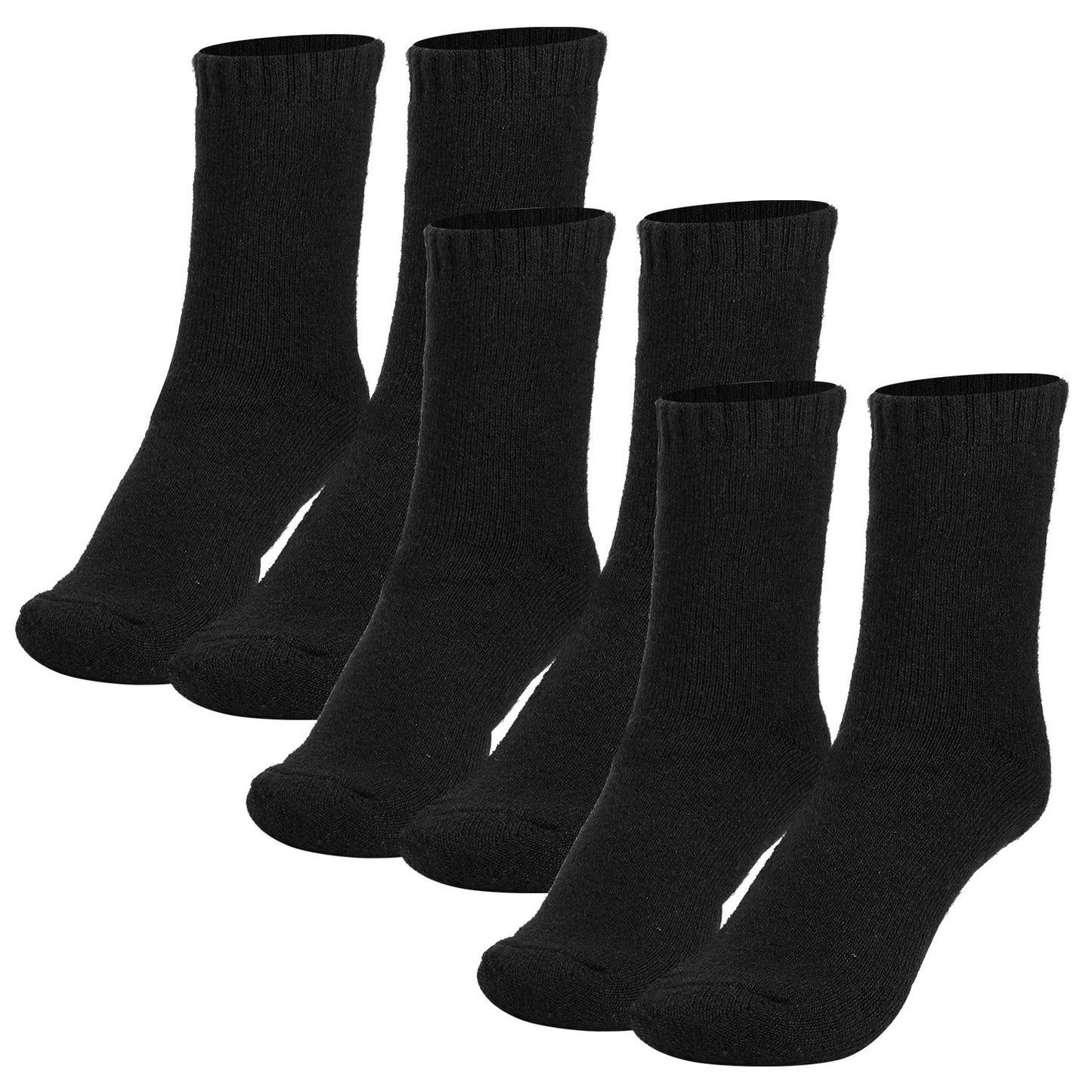 3 Color Options -- 3 Pairs Men Warm Wool Socks Soft Cozy Winter Thermal Socks For Men Thick Heat-Trapping Moisture Wicking Socks Indoor Outdoor - The Nex Store