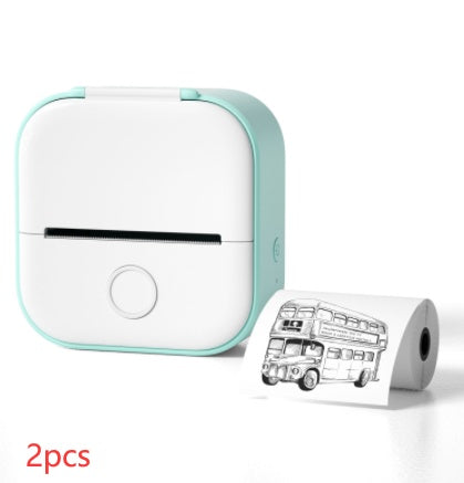 Portable Mini Thermal Label Printer Home Photo Printer Student Wrong Question Printer Bluetooth-compatible Mini Label Printer Price Tag - The Nex Store