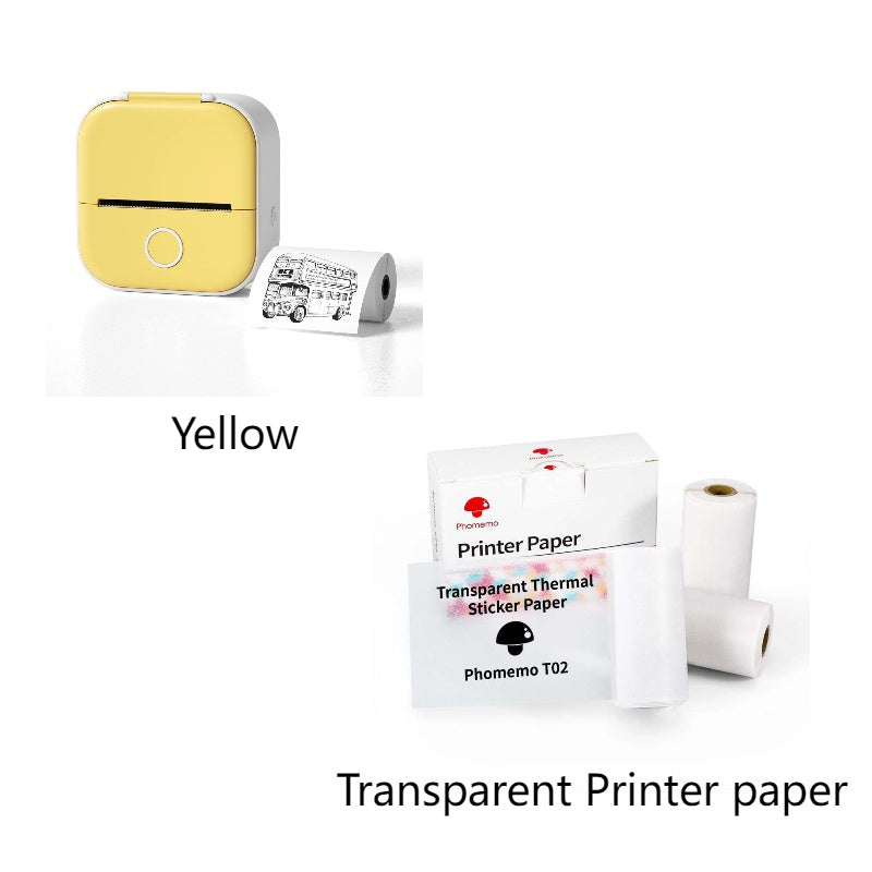Portable Mini Thermal Label Printer Home Photo Printer Student Wrong Question Printer Bluetooth-compatible Mini Label Printer Price Tag - The Nex Store